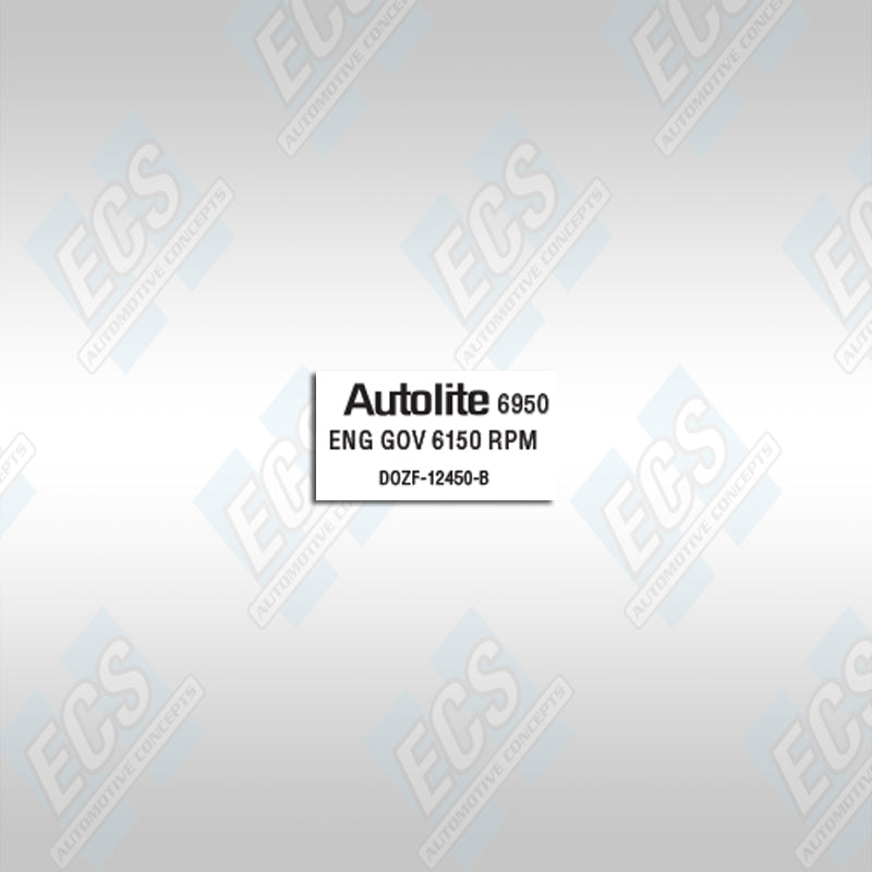 1971 Ford Mustang "Boss 351" Rev. Limiter Box Decal ECS Automotive