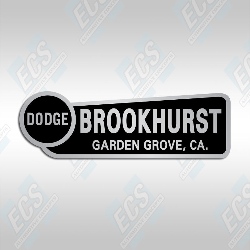 Dodge Dealership Bumper Decal (Multiple Cities/Dealerships Available