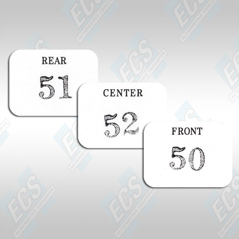 1969-71 Chrysler Six Pack Carb Decals (Multiple Options!)