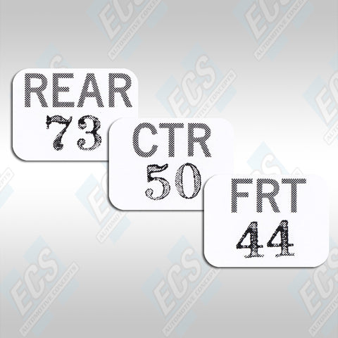 1969-71 Chrysler Six Pack Carb Decals (Multiple Options!)