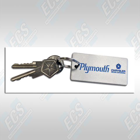 Dodge/Plymouth Custom Car Metal Key Tags (Specific Date & Actual VIN Number on Minature VIN)
