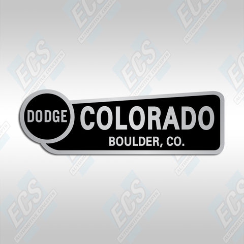 Dodge Dealership Bumper Decal (Multiple Cities/Dealerships Available!)