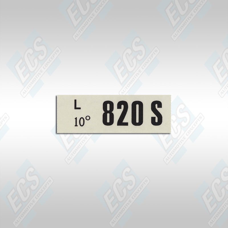 Engine Sticker 70 1969-73 Ford: Engine Identification Decal (Multiple Options!) – ECS ...