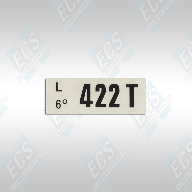 1969-73 Ford: Engine Identification Decal (Multiple Options!) – ECS ...