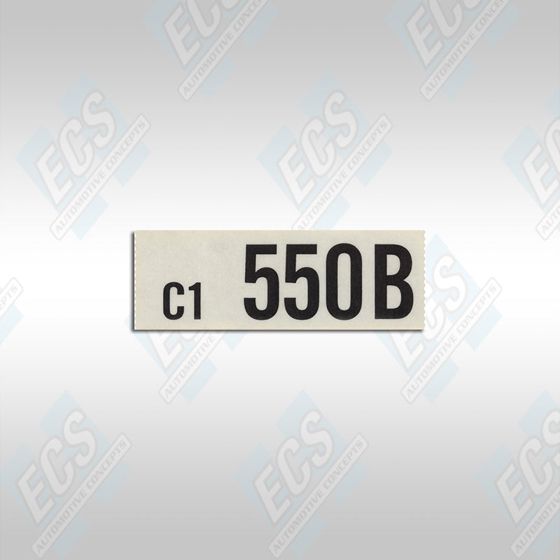 1964 1/2 - 1965 Ford: Engine Identification Decal (Multiple Options!)