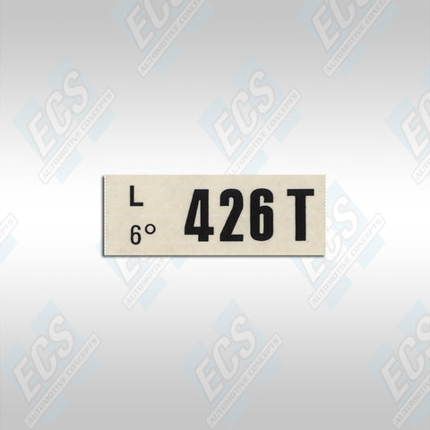 1969-73 Ford: Engine Identification Decal (Multiple Options!) – ECS ...