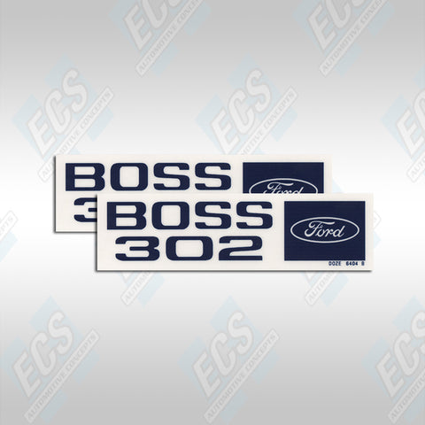 1969-70 Mustang Boss 302 Valve Cover Decals (Multiple Options!)