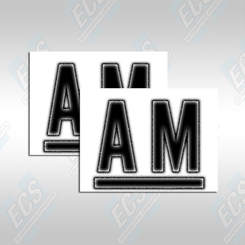 1968-69 GM: Rear Axle Identification Decal (Multiple Options!)