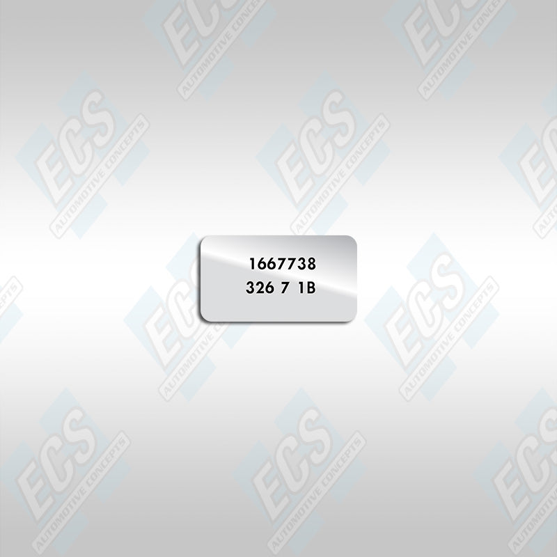 196874 GM Wiper Motor Labels ECS Automotive Concepts