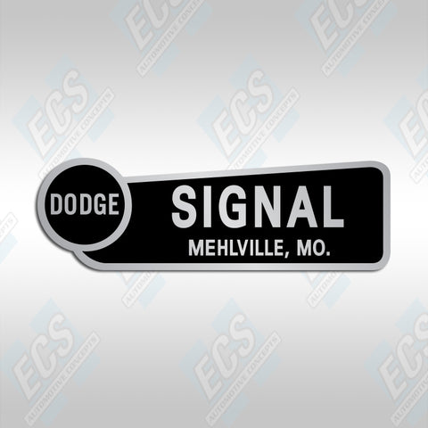Dodge Dealership Bumper Decal (Multiple Cities/Dealerships Available!)